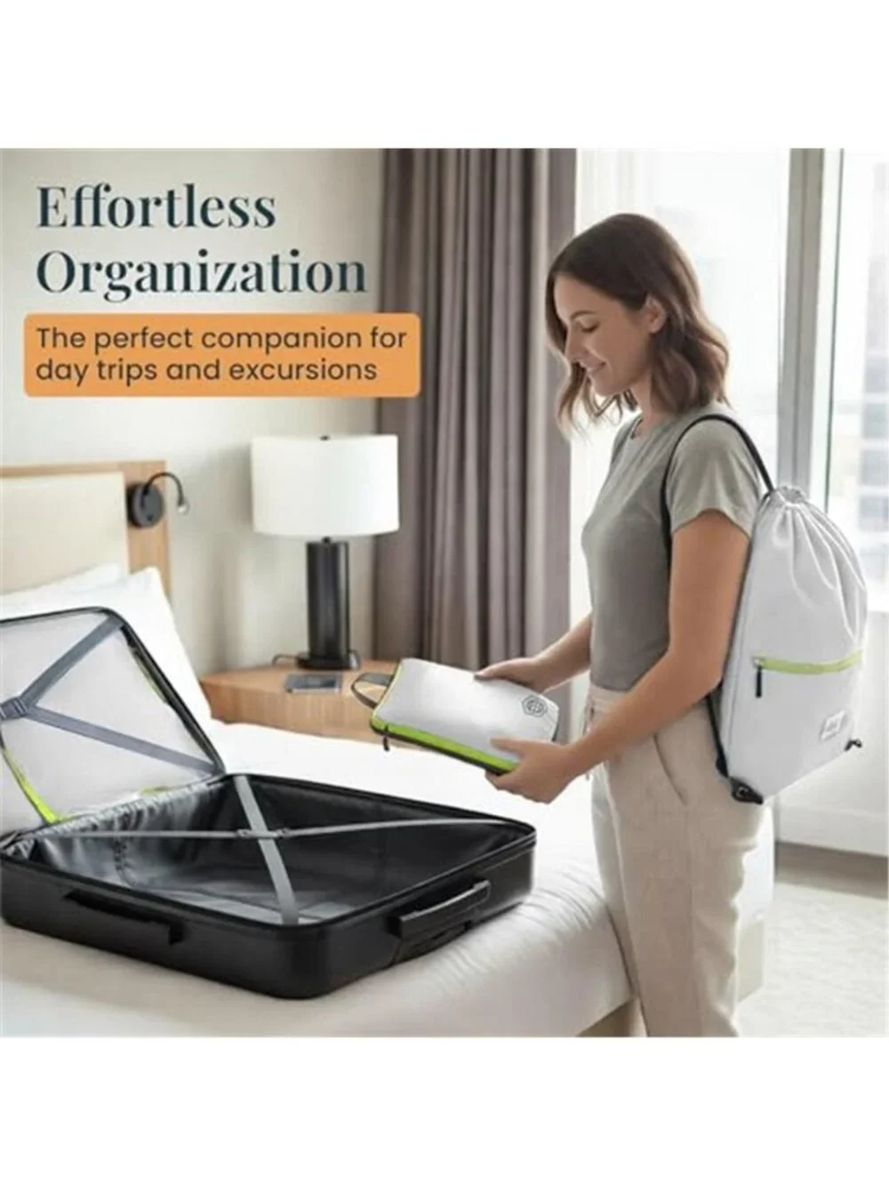 Extra Large Compression Packing Cubes 6 Piece Set Travel Luggage Organizer
